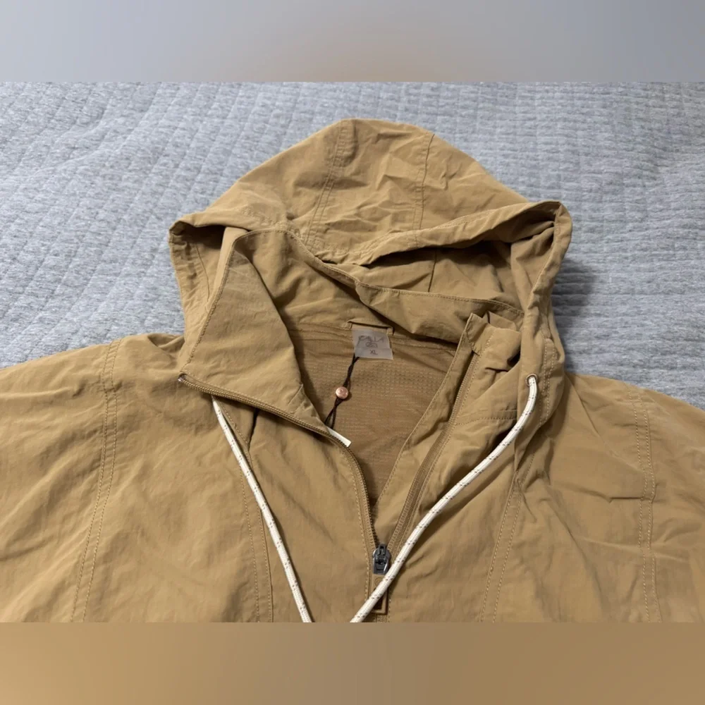 Calia Women’s Hooded Windbreaker Tan Brown WAX14309 Size XL - Picture 3 of 8